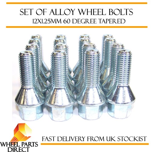 Alloy wheel bolts 12x1 - alloy, (16)