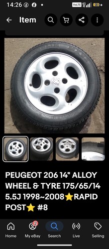 Peugeot 206 alloy wheel - 206,